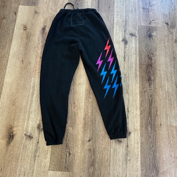 Aviator Nation Black/Rainbow Gradient Bolt Set- Size Small - Picture 7 of 10